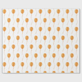 Orange balloon Gift Wrapping Paper - Cadeaupapier (Vlak)