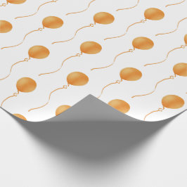 Orange balloon Gift Wrapping Paper - Cadeaupapier