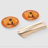 Orange Basketball Player Photo High School Spirit Handwaaier (Niet-gemonteerd)