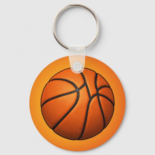 Orange Basketball Texture Keychain (Voorkant)