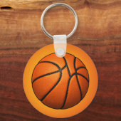 Orange Basketball Texture Keychain (Voorkant)