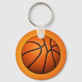 Orange Basketball Texture Keychain (Achterkant)