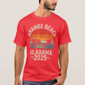 Orange Beach Alabama 2025 Family Trip Friends Grou T-shirt (Voorkant)