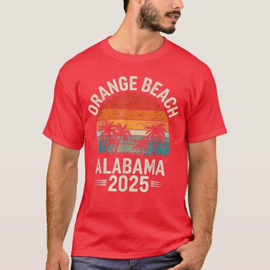 Orange Beach Alabama 2025 Family Trip Friends Grou T-shirt (Voorkant)