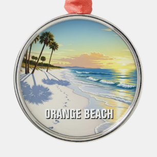 Orange Beach Alabama Reizen Metalen Ornament