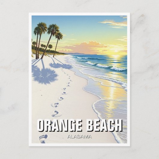 Orange Beach Alabama Travel Briefkaart (Voorkant)