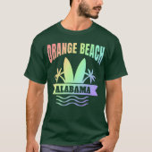 Orange Beach Alabama Vacation Souvenir T-shirt (Voorkant)