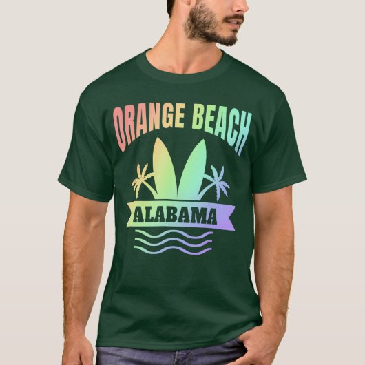 Orange Beach Alabama Vacation Souvenir T-shirt (Voorkant)