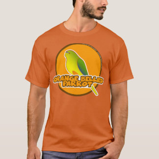 Orange Bellied Parrot Critically Endangered T-shirt