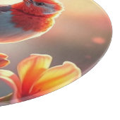 Orange Bird Floral Cutting Board Snijplank (Hoek)