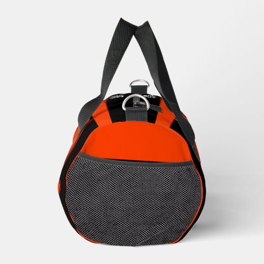 Orange Black Basketball Player Girl Birthday Plunjezak (Rechts)