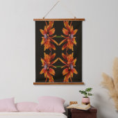 Orange Black Eyed Susan Flower Abstract Hangend Wandkleed (Slaapkamer)