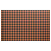 Orange & Black Gingham Plaid Stof (Fat Quarter)