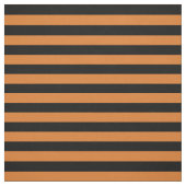 Orange Black Horizontal Stripes Half Inch Size Stof (Swatch)