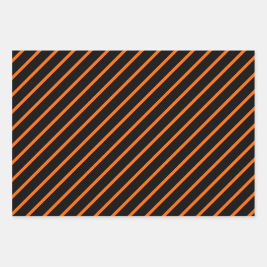 Orange, Black & White Inpakpapier Vel (Voorkant 3)