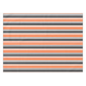 Orange Black White Stripes Pattern Design  Tafelkleed (Voorkant (Horizontaal))