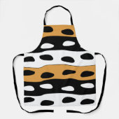 Orange Black White Stripes Schort (Voorkant)