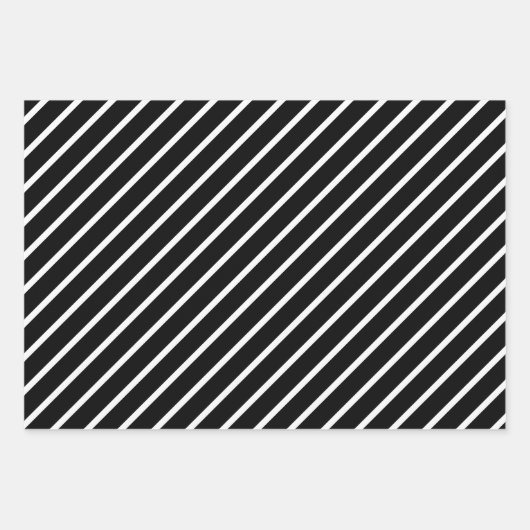 Orange, Black & White Wrapping Paper Sheets (Voorkant 3)