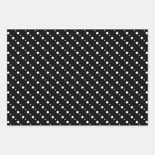 Orange, Black & White Wrapping Paper Sheets (Voorkant 2)