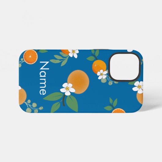 orange blossom cell phone case iPhone hoesje (Achterkant horizontaal)