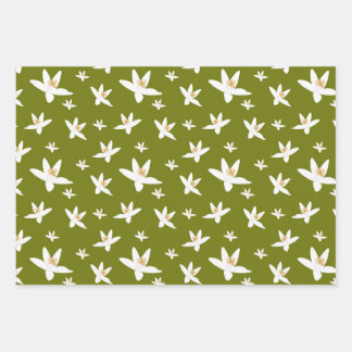 Orange Blossom Wrapping Sheets Inpakpapier Vel