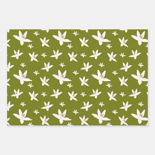 Orange Blossom Wrapping Sheets Inpakpapier Vel (Voorkant)