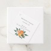 Orange Blossoms Citrus Botanical Wedding  Bedankjes Labels (In situ)