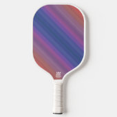 Orange Blue and Purple Stripes Abstract Art Design Pickleball Paddle (Achterkant)
