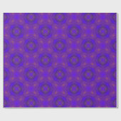 Orange Blue Purple Abstract Lattice Pattern Cadeaupapier (Vlak)