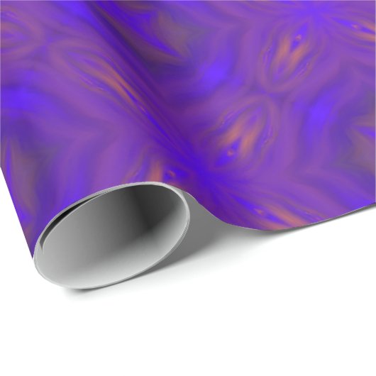 Orange Blue Purple Abstract Lattice Pattern Cadeaupapier (Rol Hoek)