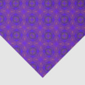 Orange Blue Purple Abstract Lattice Pattern Tissuepapier (Detail)
