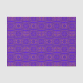 Orange Blue Purple Abstract Trellis Pattern Tissuepapier
