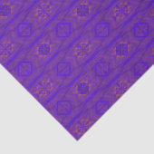 Orange Blue Purple Abstract Trellis Pattern Tissuepapier (Detail)