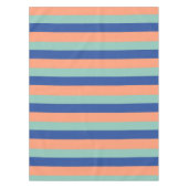 Orange & Blue Stripes  Tie Tafelkleed (Voorkant)