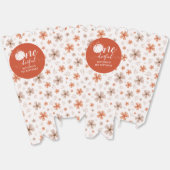 ORANGE BOW & ARCH FALL PUMPKIN FLOWERS BIRTHDAY BEDANKDOOSJES (Ongevouwen)