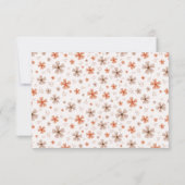 ORANGE BOW & ARCH FALL PUMPKIN FLOWERS BIRTHDAY BEDANKKAART (Achterkant)