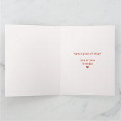 ORANGE BOW & ARCH FALL PUMPKIN FLOWERS BIRTHDAY KAART (Binnen)