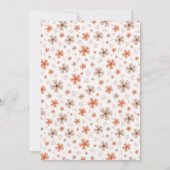 ORANGE BOW & ARCH FALL PUMPKIN FLOWERS BIRTHDAY KAART (Achterkant)