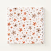 ORANGE BOW & ARCH FALL PUMPKIN FLOWERS BIRTHDAY NOTITIEBOEK (Achterkant)