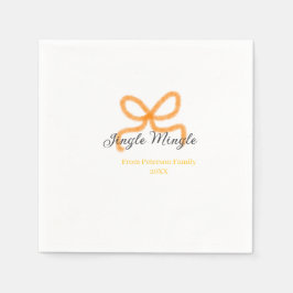 Orange bow jingle Mingle retro boho family namdate Servet