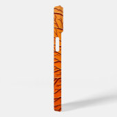 Orange Branching Texture iPhone Case Modern Art (Achterkant / Rechts)