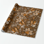 Orange brown Christmas floral pattern Cadeaupapier<br><div class="desc">Maak uw cadeaus onvergetelijk met prachtig ontworpen inpakpapier en papieren vellen van Zazzle. Kies uit een breed collectie van aangepast inpakpapier, gepersonaliseerd inpakpapier en gedrukt inpakpapier om elke viering te evenaren. Van elegant inpakpapier voor bruiloften tot vrolijk inpakpapier voor verjaardagen en feestelijk inpakpapier, er is een perfect ontwerp voor elke...</div>