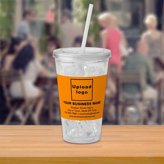 Orange Business Merk | Acryl Bekertje Drinkbeker