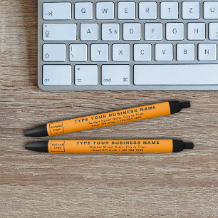 Orange Business merk op inktpen Zwarte Inkt Pen