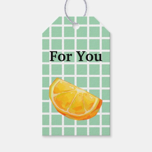 Orange Cadeaulabel (Voorkant)