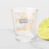 Orange Camouflage Military Shot Glass Glas (Achterkant)