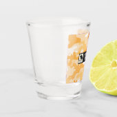 Orange Camouflage Military Shot Glass Glas (Links)
