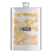 Orange Camouflage Pattern Military  Flacon (Voorkant)