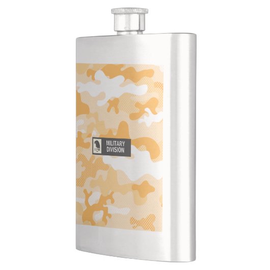 Orange Camouflage Pattern Military  Flacon (Links)