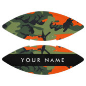 Orange Camouflage Pattern, Your name, Personalize American Football (Panelen)